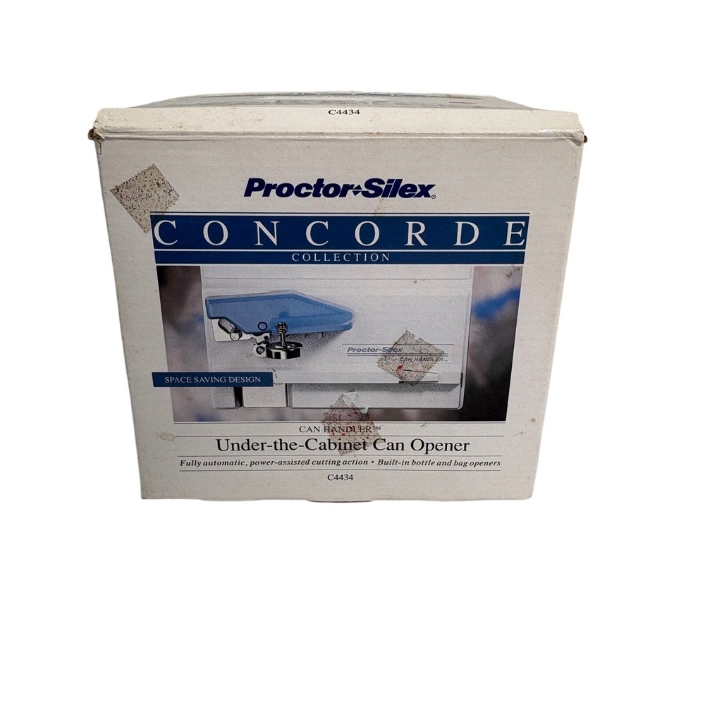 Proctor Silex Concorde Collection Under the Cabinet Can Opener‎ C4434 electric